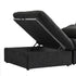 CloudForm™ 3-Seater + Ottoman Modular Sofa | Black.