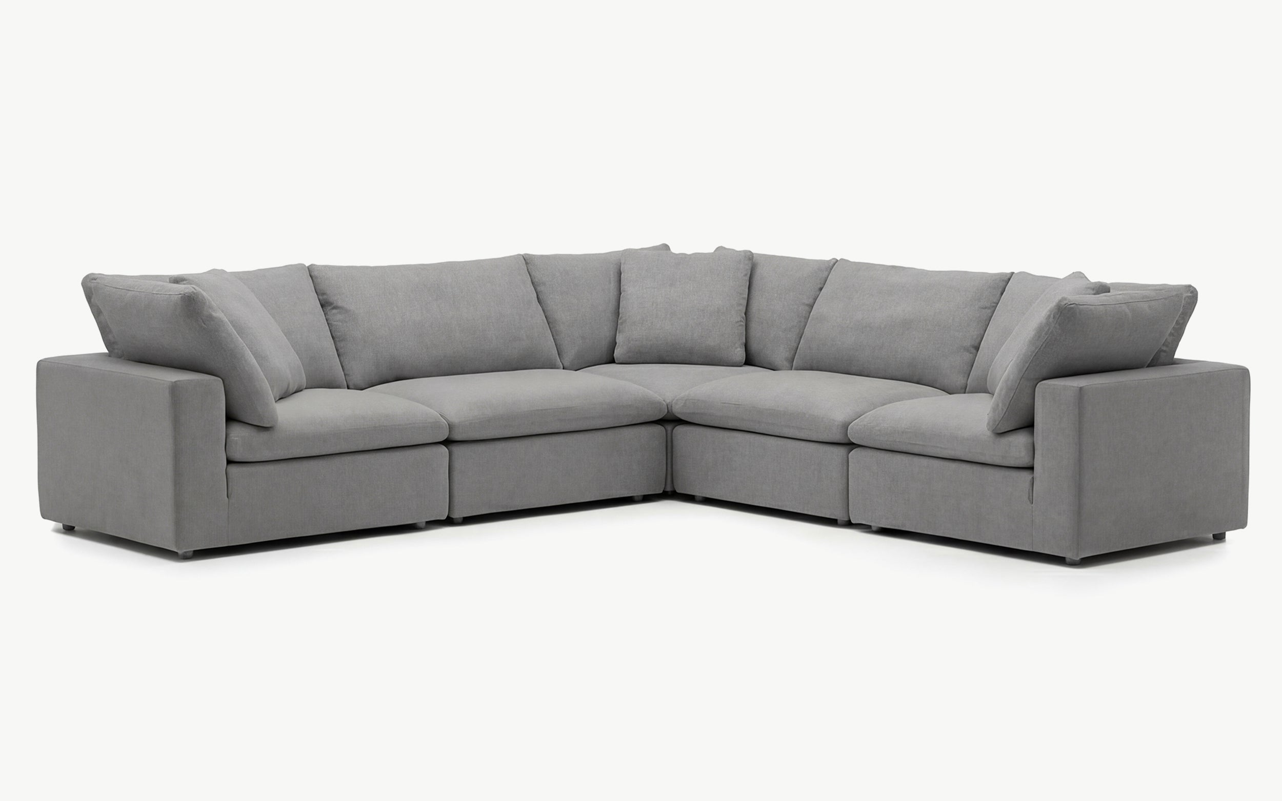 Cloud Couch 5-Seater Modular Corner Sectional | Gray | Sofatica®