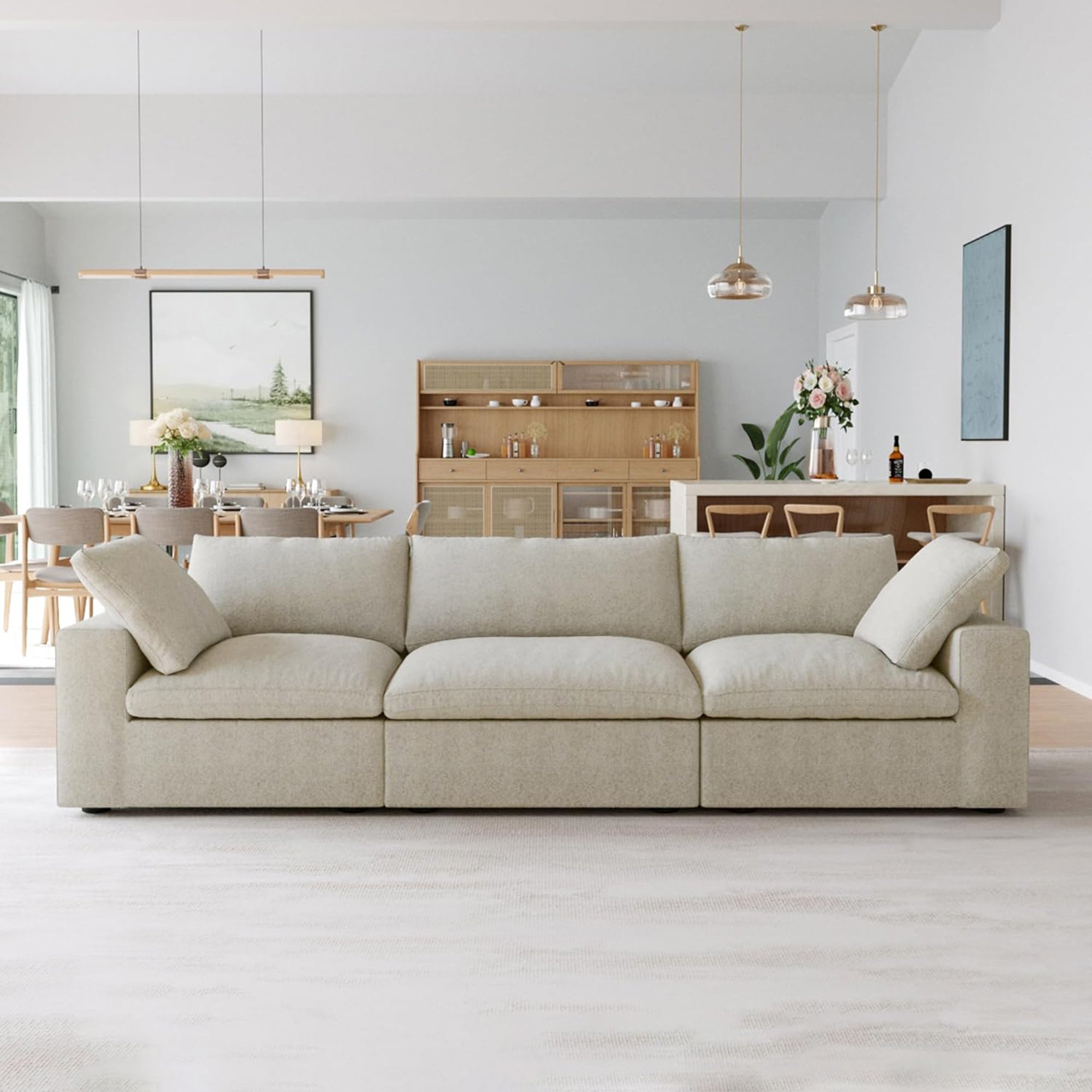 CloudForm™ 3-Seater Modular Sofa | Beige.