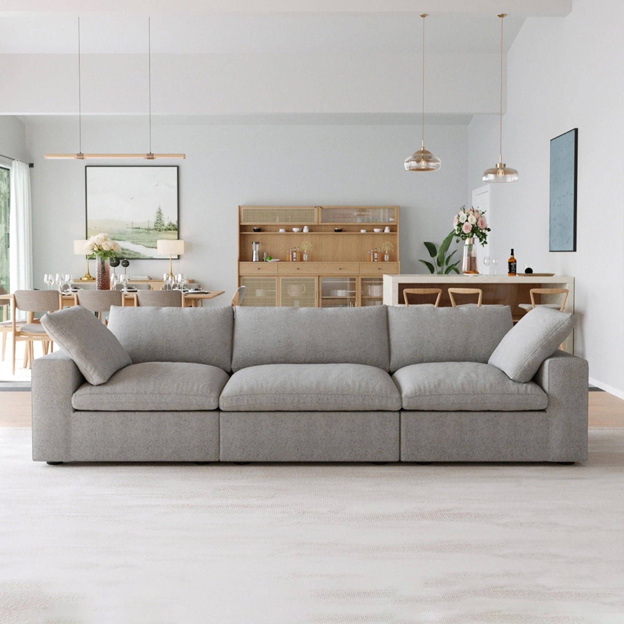 CloudForm™ 3-Seater Modular Sofa | Gray.
