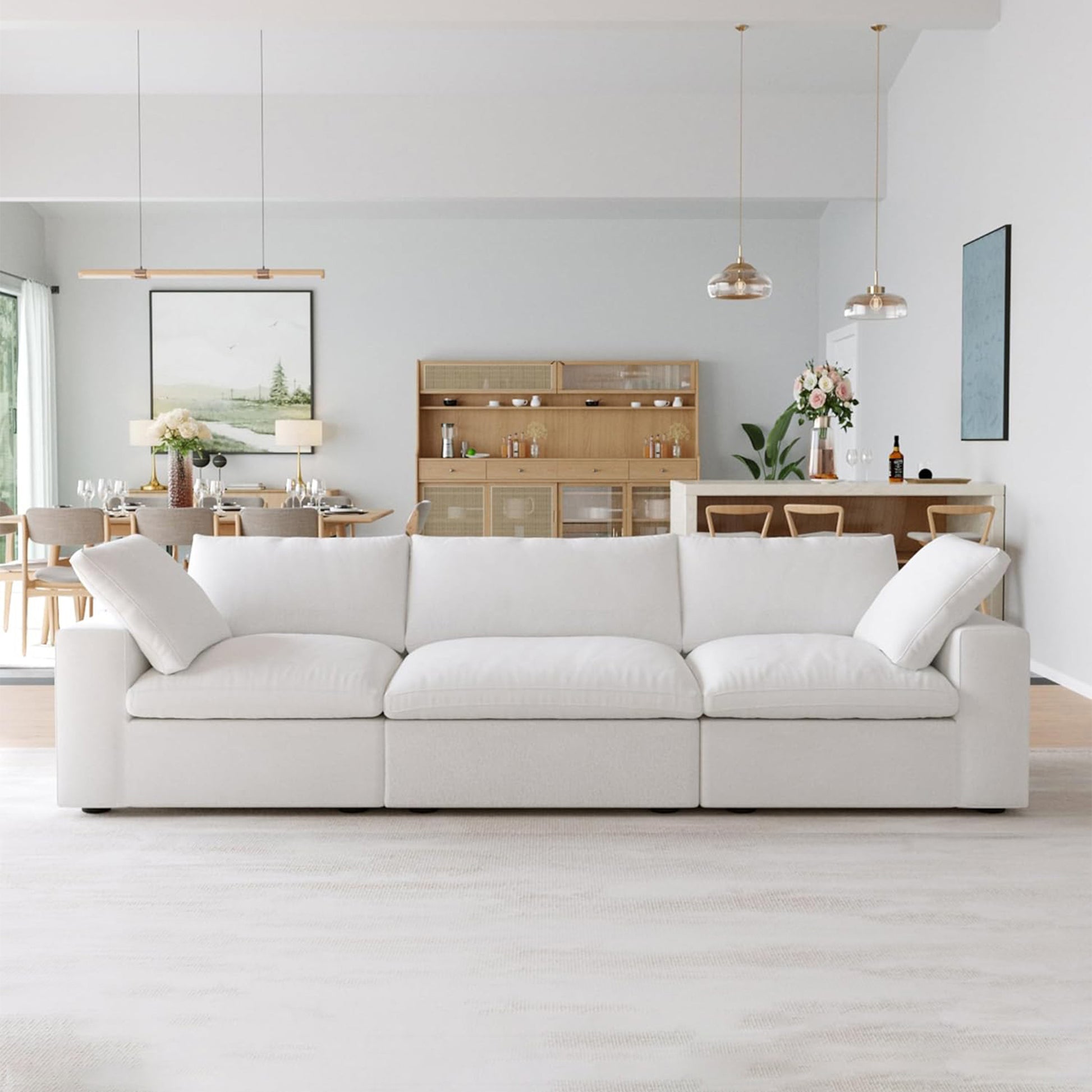 CloudForm™ 3-Seater Modular Sofa | White.