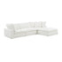 CloudForm™ 3-Seater + Ottoman Modular Sofa | White.