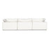 CloudForm™ 3-Seater + Ottoman Modular Sofa | White.