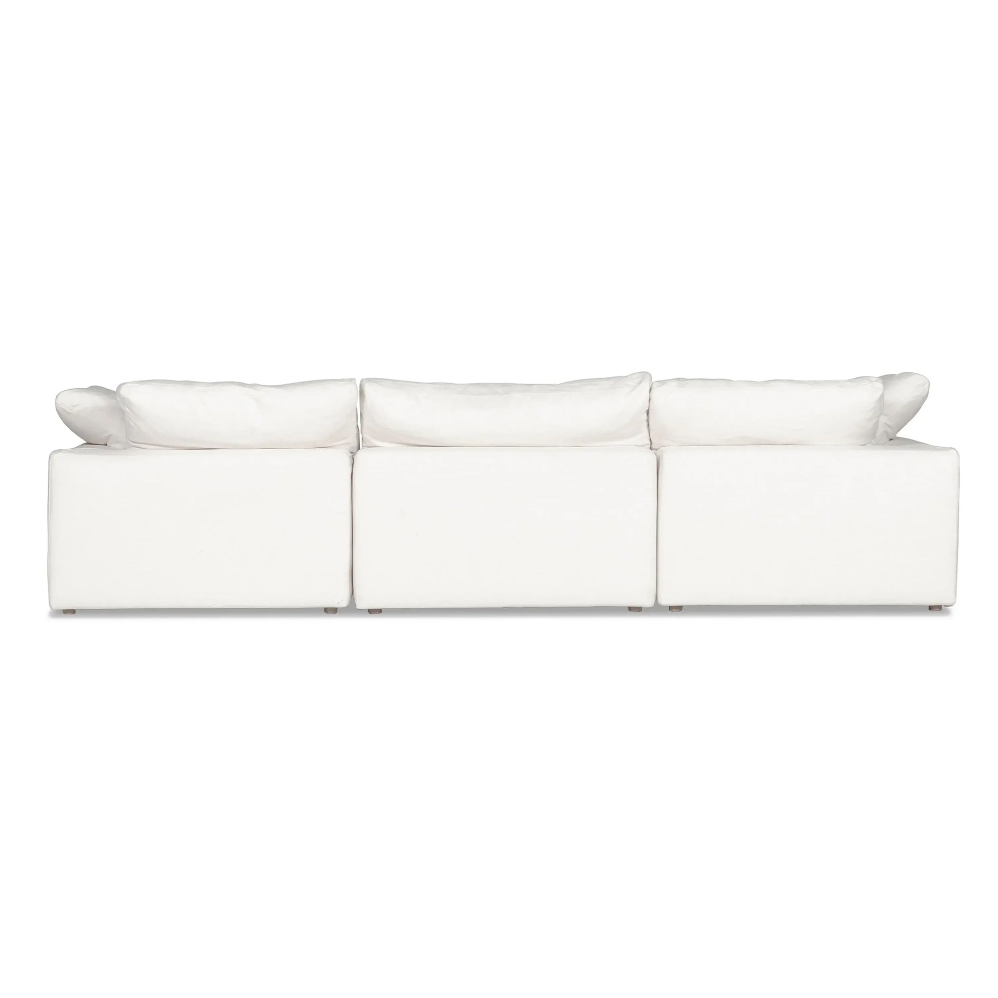 CloudForm™ 3-Seater + Ottoman Modular Sofa | White.