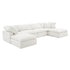 CloudForm™ 4-Seater + Ottoman Modular U-Sofa | White.