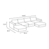 CloudForm™ 4-Seater + Ottoman Modular U-Sofa | Black.