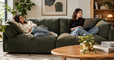 Is a deep seat sofa better for lounging than sitting upright?