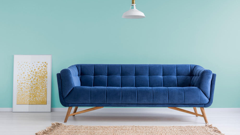 Coastal grandmother living room with slipcovered sofa