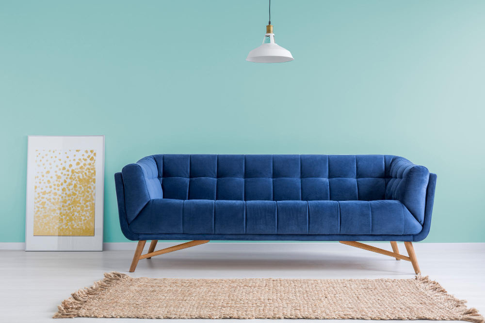 Coastal grandmother living room with slipcovered sofa