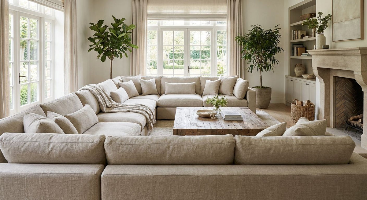 Best oversized sofas for large living rooms 2026