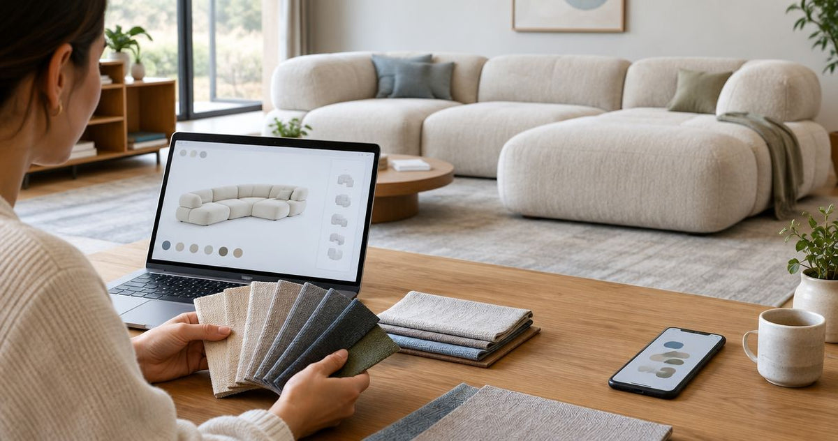 Fabric swatch to modular cloud couch: complete 2026 ordering workflow