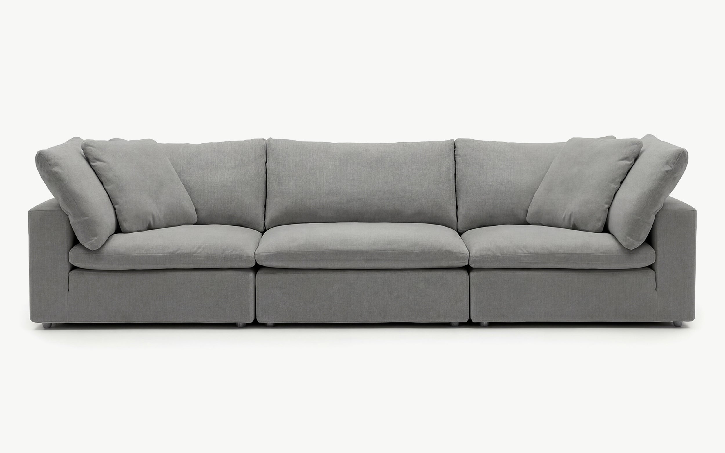 Microfiber couch after deep cleaning