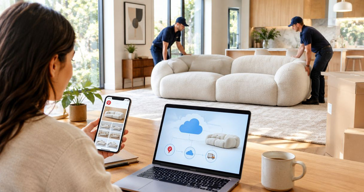Pinterest saved pin to delivered cloud sofa: complete 2026 workflow