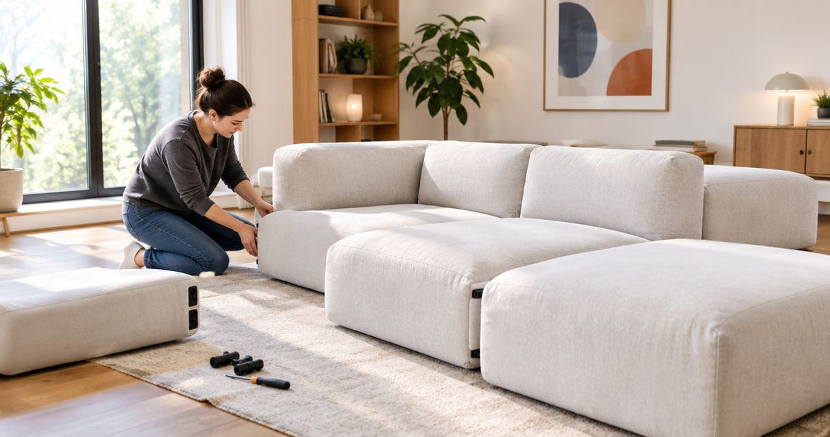 How long does a modular cloud couch take to assemble?