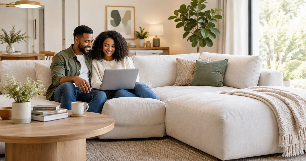 How to add a cloud sectional sofa to your wedding registry