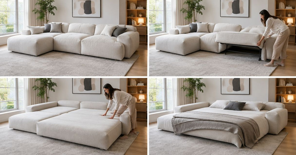 Can a cloud sectional sofa convert into a bed?