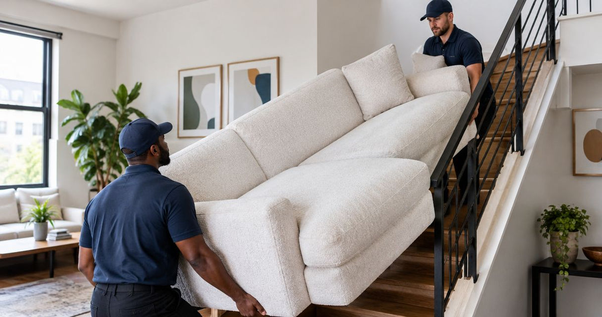 How to move a cloud sectional sofa into a walk-up apartment