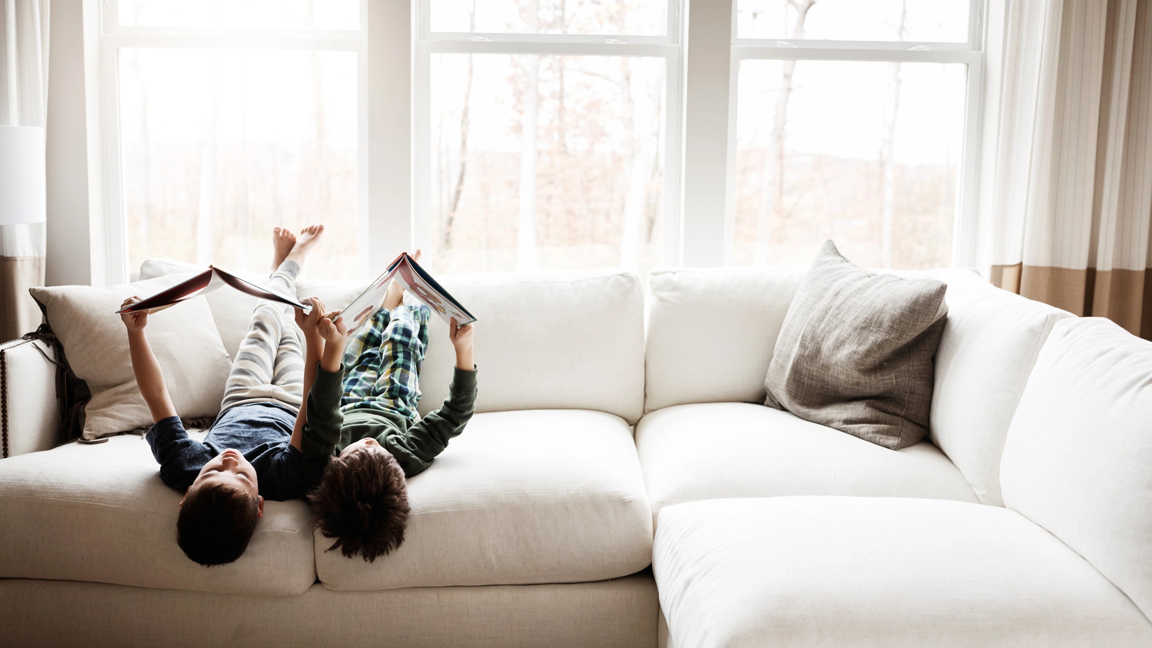 Cloud Couch Near window in Living room