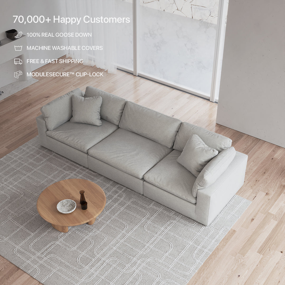 CloudForm™ 3-Seater Modular Sofa | Pearl