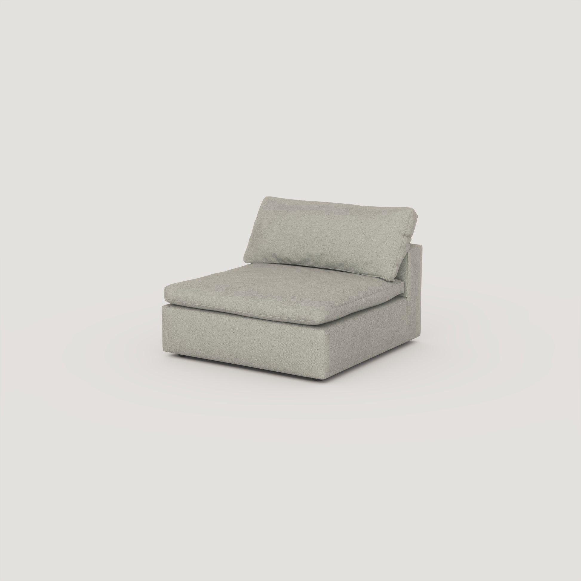 CloudForm™ Middle Armless Slipcover | Pearl