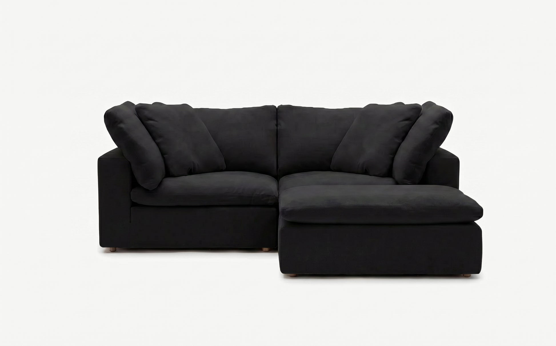 Cloud Couch Luxe 3-Seater Modular Sectional | Black