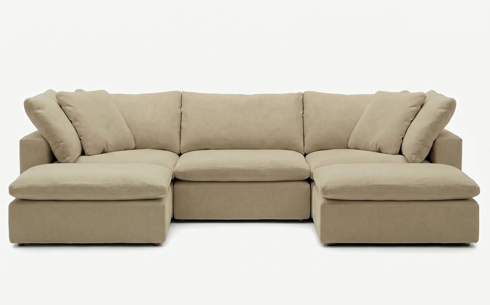 Cloud Couch 5-Seater Modular U Sectional | Beige
