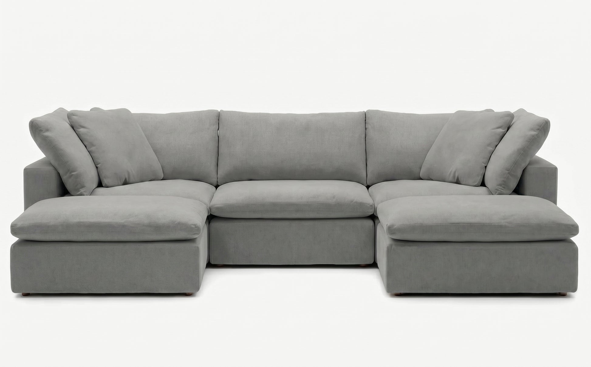 Cloud Couch Luxe 5-Seater Modular U Sectional | Gray