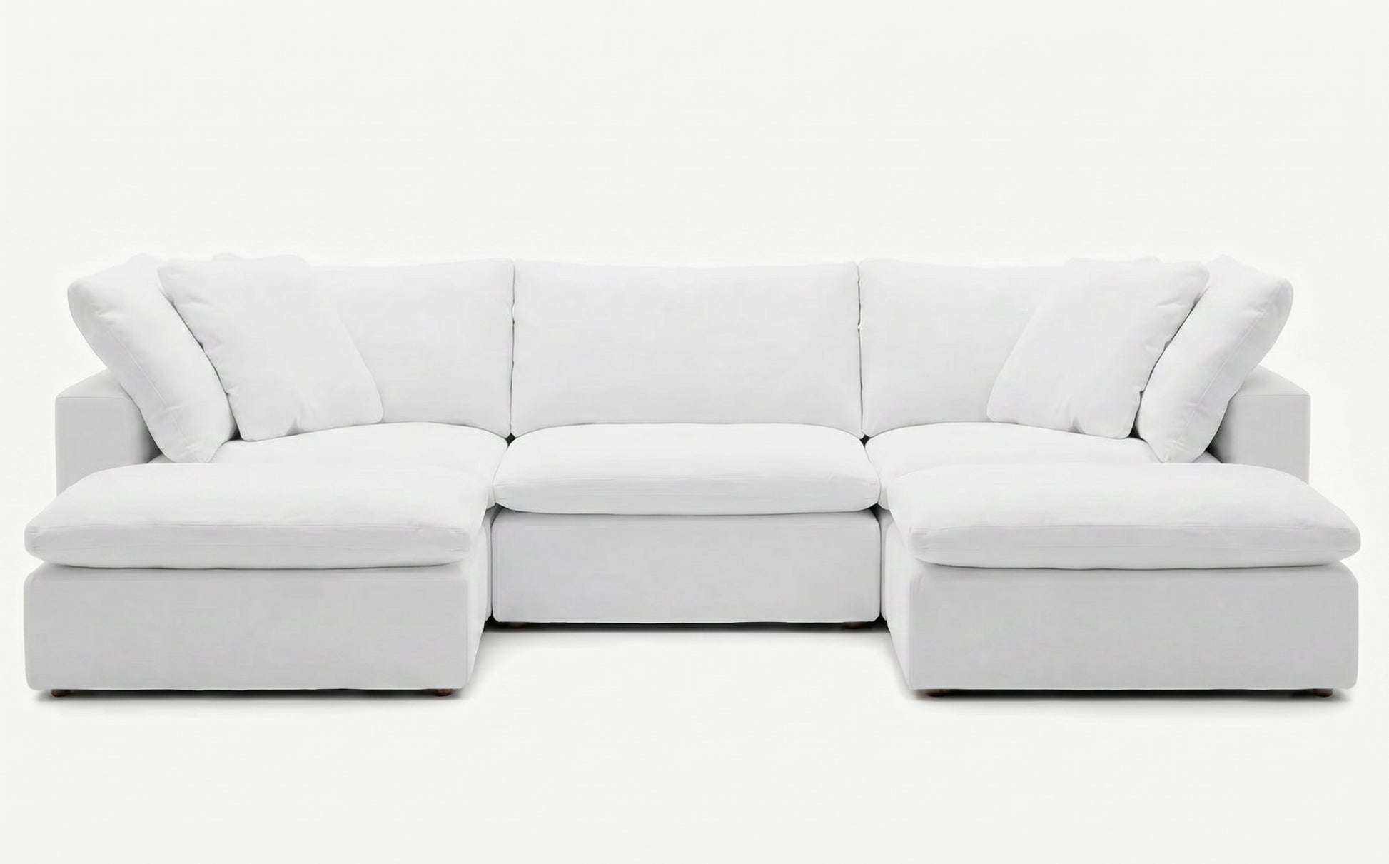 Cloud Couch Luxe 5-Seater Modular U Sectional | White