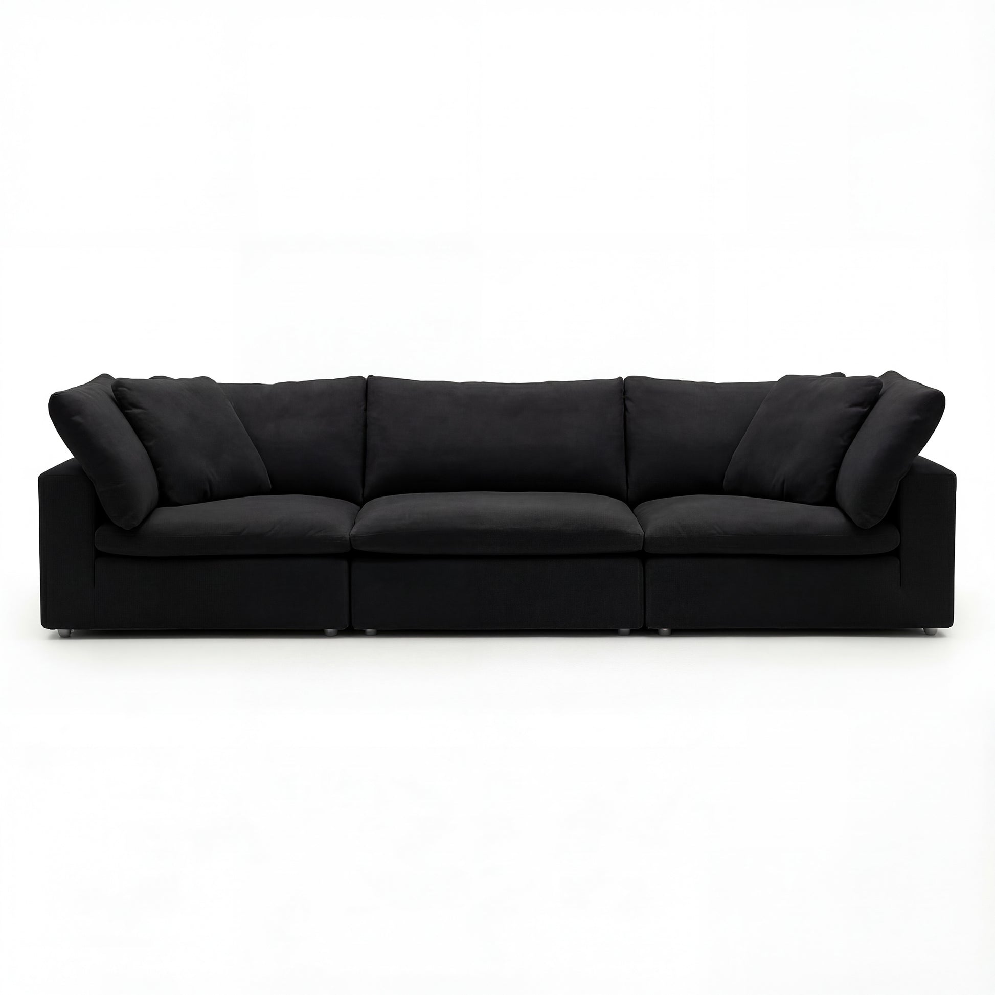 CloudForm™ 3-Seater Modular Sofa Luxe Version | Black