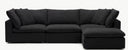 Cloud Couch Luxe 4-Seater Modular Sectional in Black