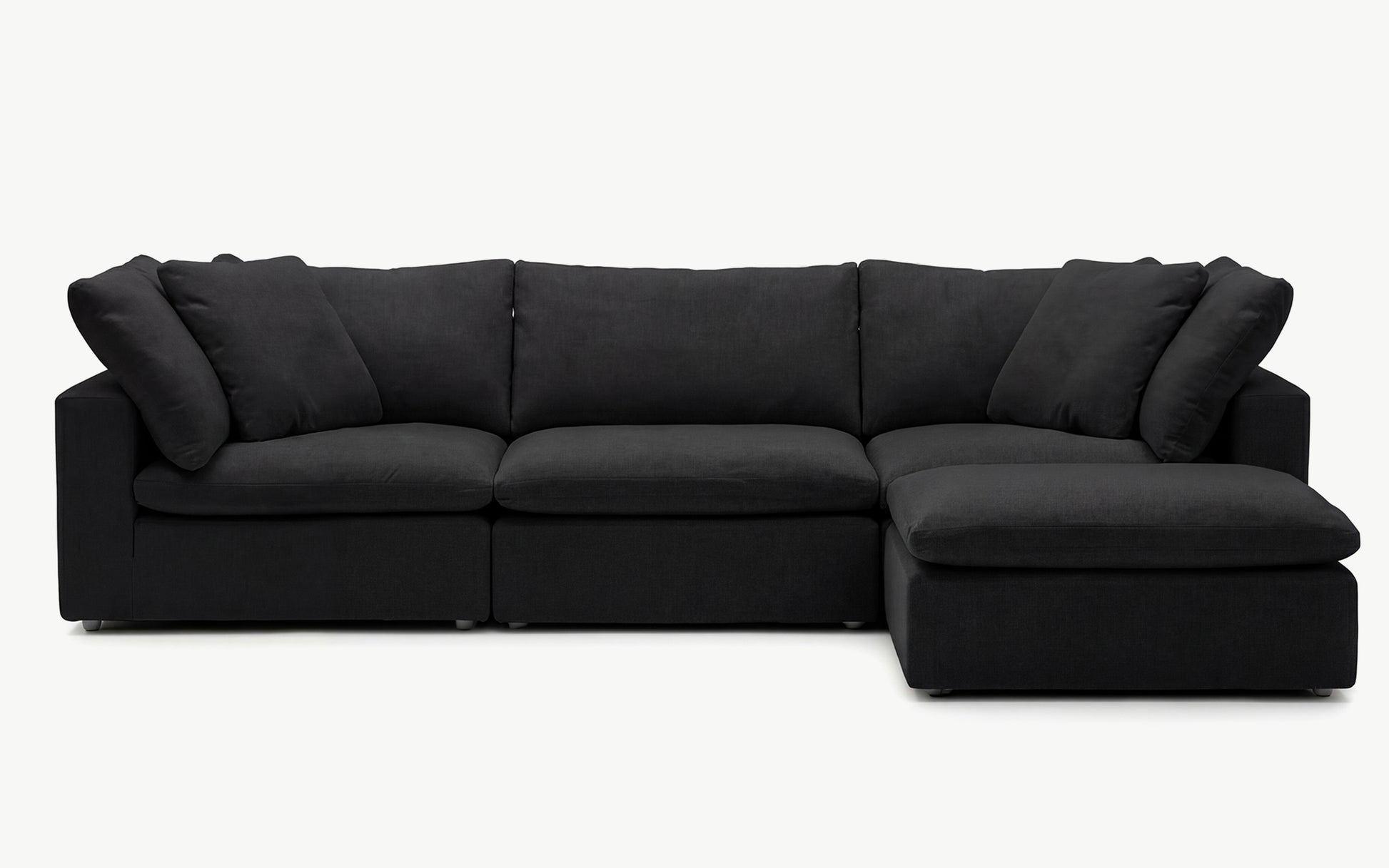 Cloud Couch Luxe 4-Seater Modular Sectional | Black