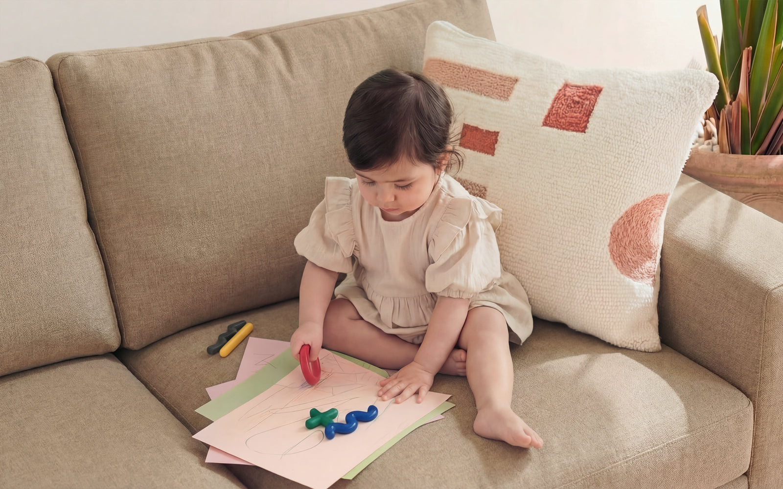 Cloud Couch Corner Modular Seater | Beige