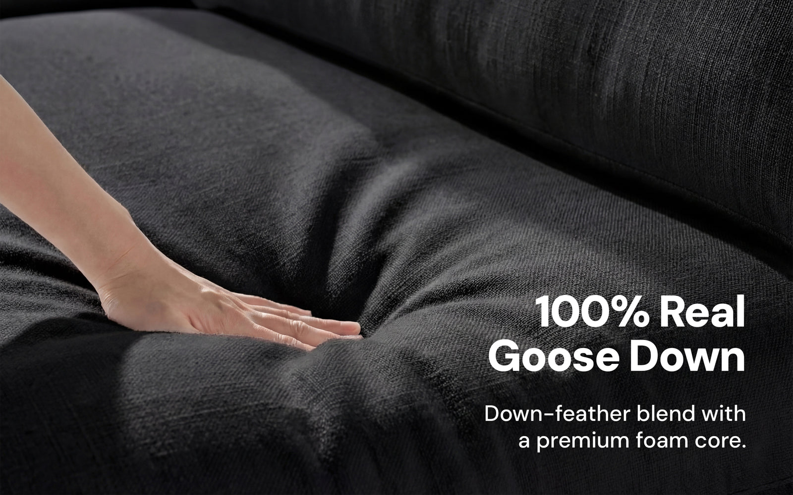 Cloud Couch Luxe 3-Seater Modular | Black