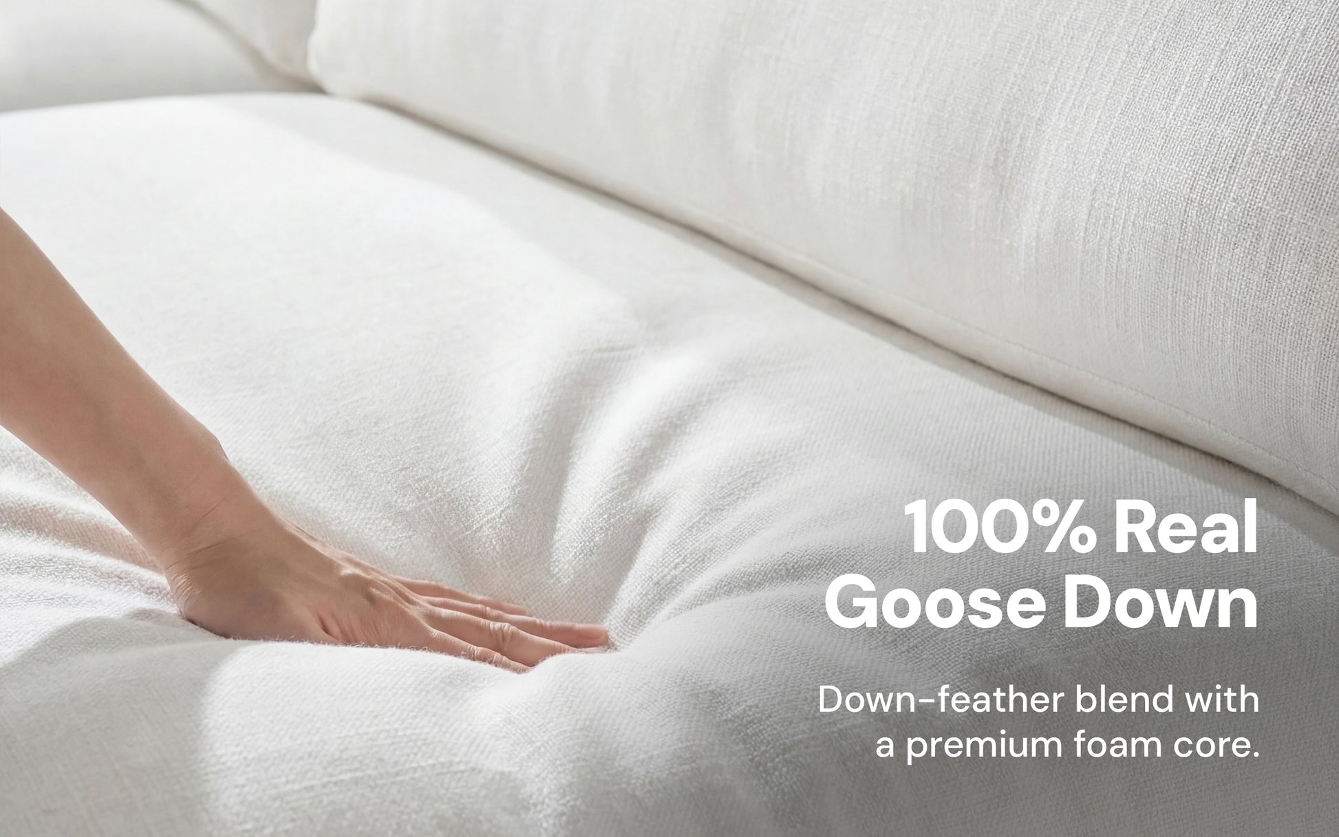 Cloud Couch Ottoman Modular Seater | White