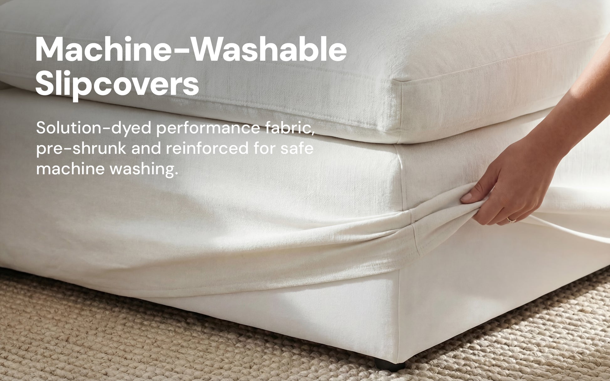 Cloud Couch Ottoman Modular Seater | White