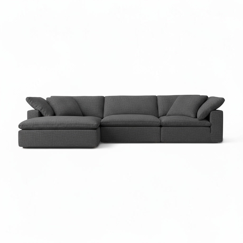 CloudForm™ 3-Seater + Ottoman Modular Sofa | Anthracite