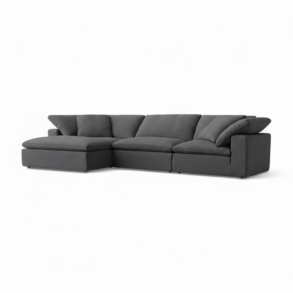 CloudForm™ 3-Seater + Ottoman Modular Sofa | Anthracite