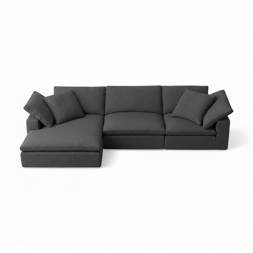 CloudForm™ 3-Seater + Ottoman Modular Sofa | Anthracite