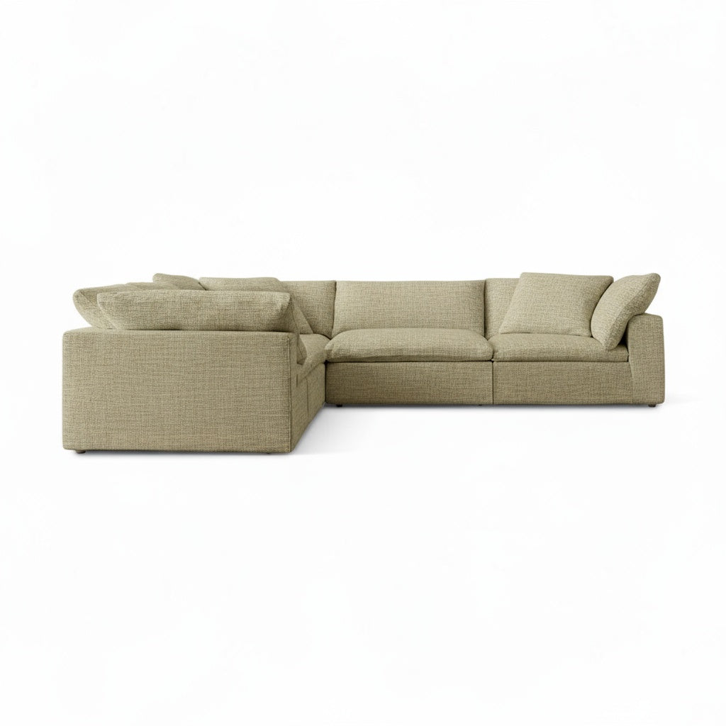 CloudForm™ 5-Seater Modular L-Sofa | Khaki