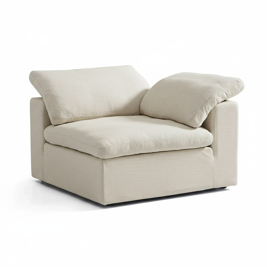 CloudForm™ 5-Seater Modular L-Sofa | Pearl