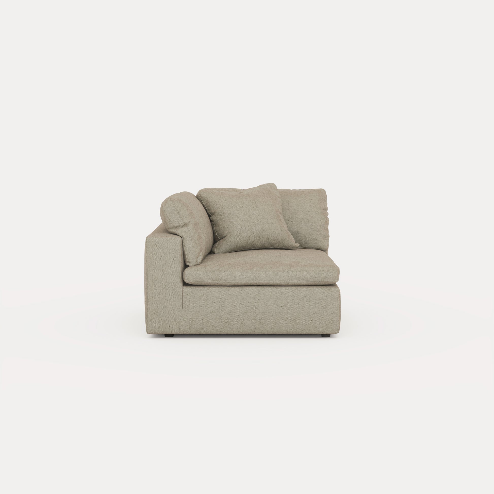 CloudForm™ Right Armrest Modular Sofa | Khaki