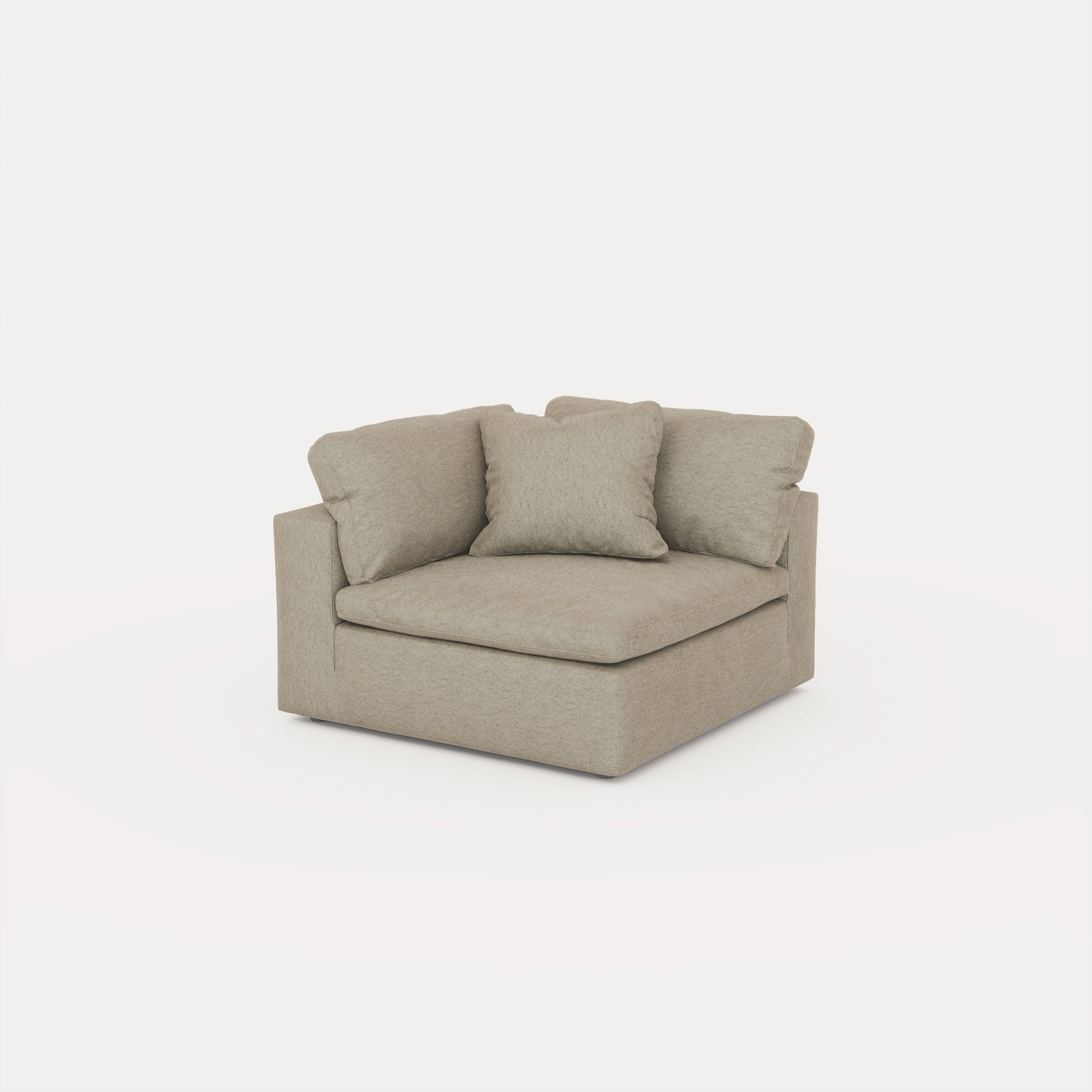 CloudForm™ 3-Seater + Ottoman Modular Sofa | Khaki