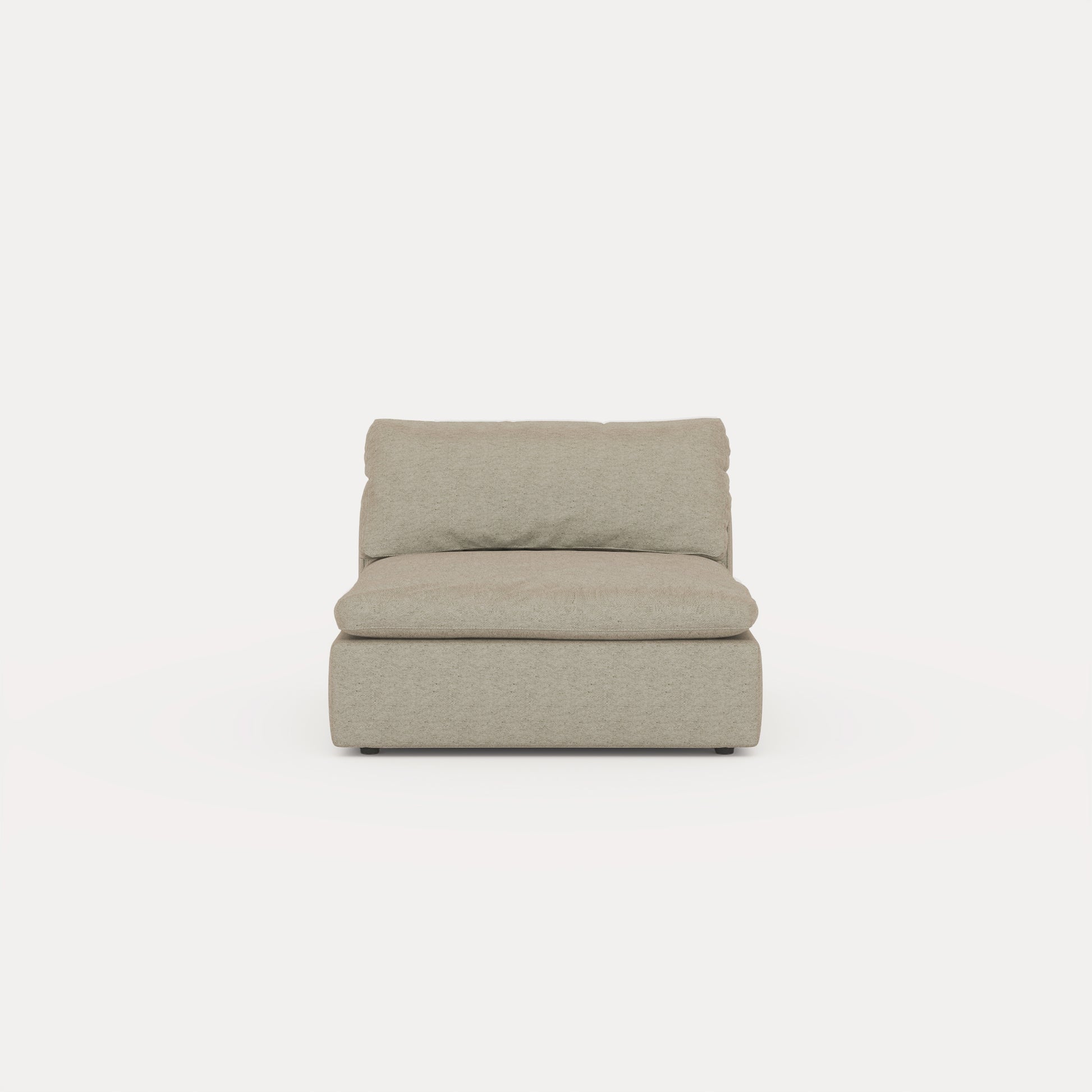 CloudForm™ Middle Armless Modular Sofa | Khaki