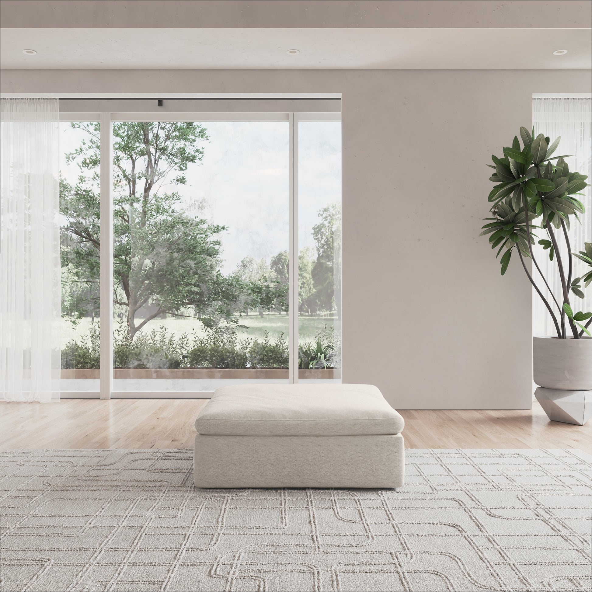 CloudForm™ Ottoman Modular Sofa | Cream