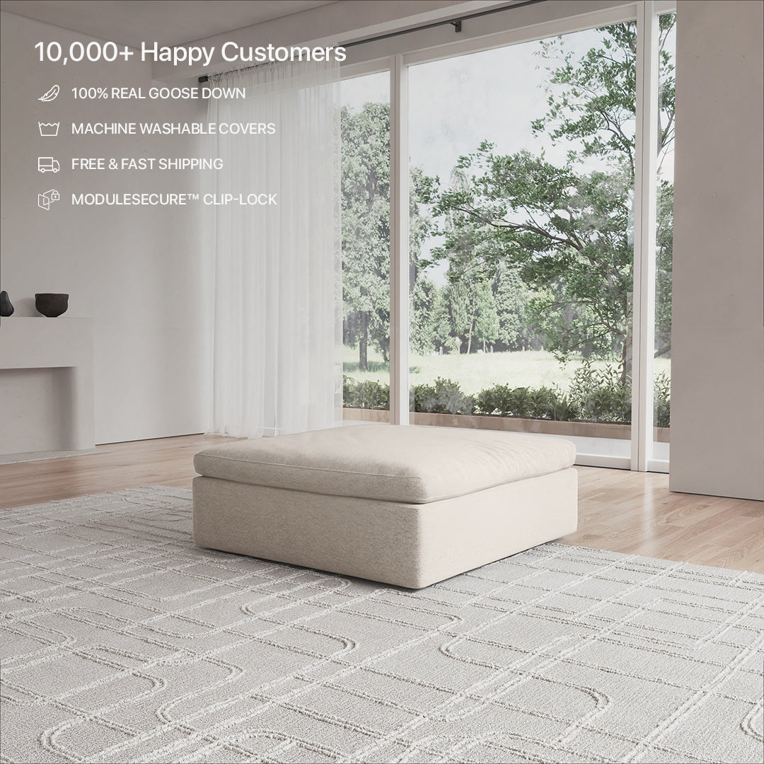 CloudForm™ Ottoman Modular Sofa | Cream