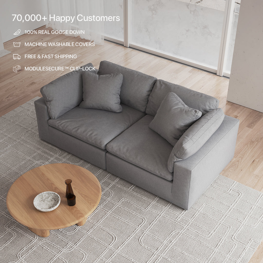 CloudForm™ 2-Seater Modular Sofa | Anthracite