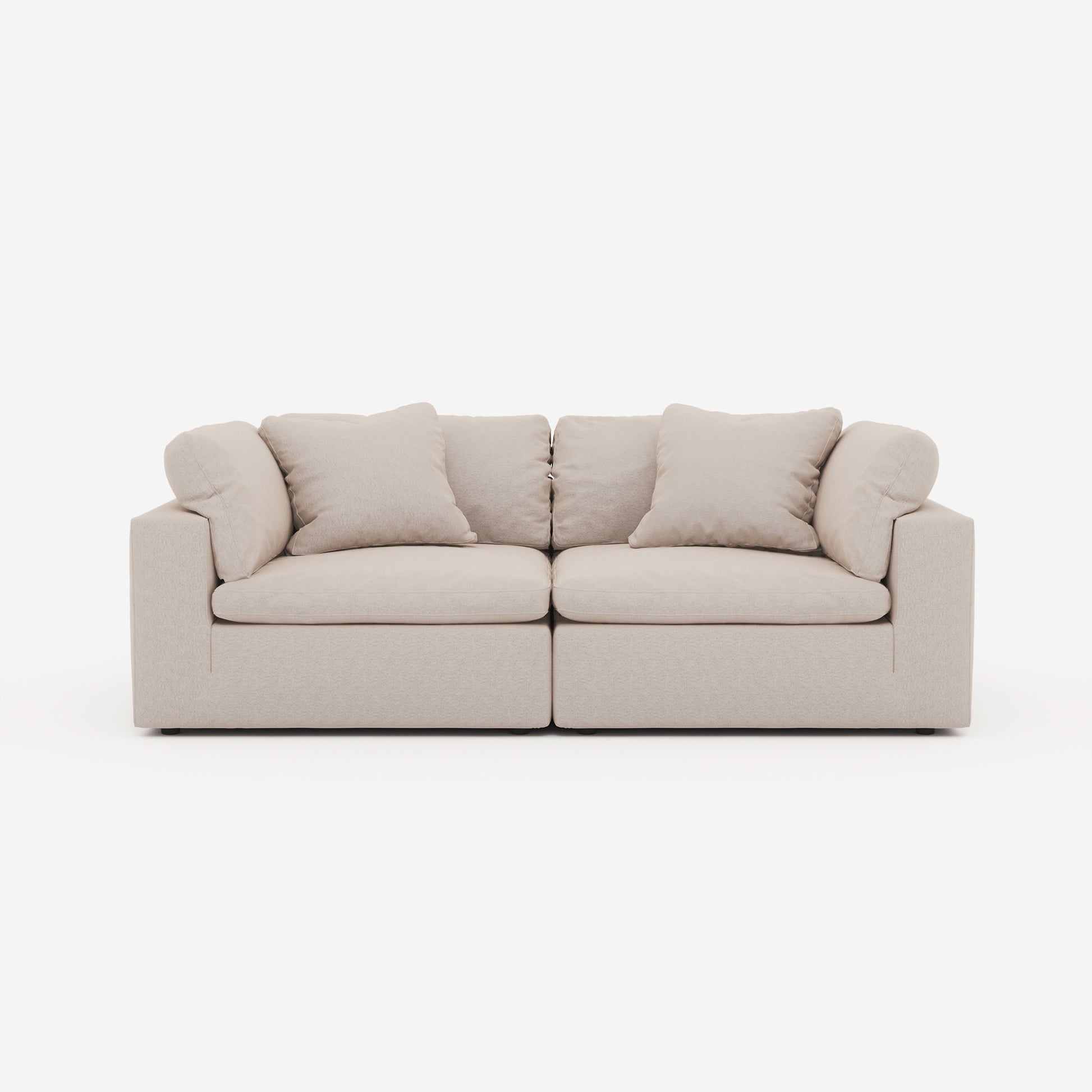 CloudForm™ 2-Seater Modular Sofa | Cream
