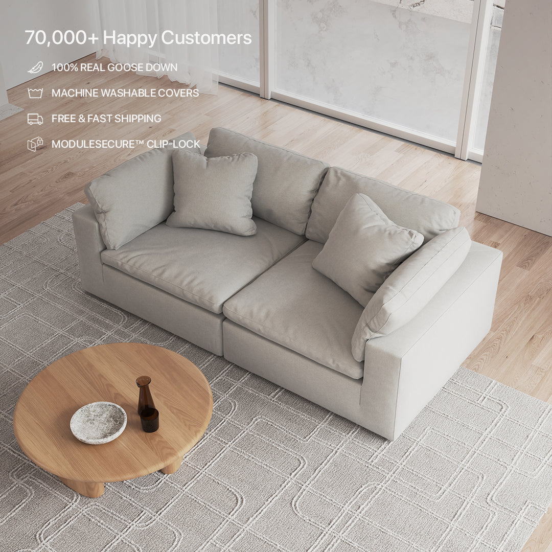 CloudForm™ 2-Seater Modular Sofa | Pearl