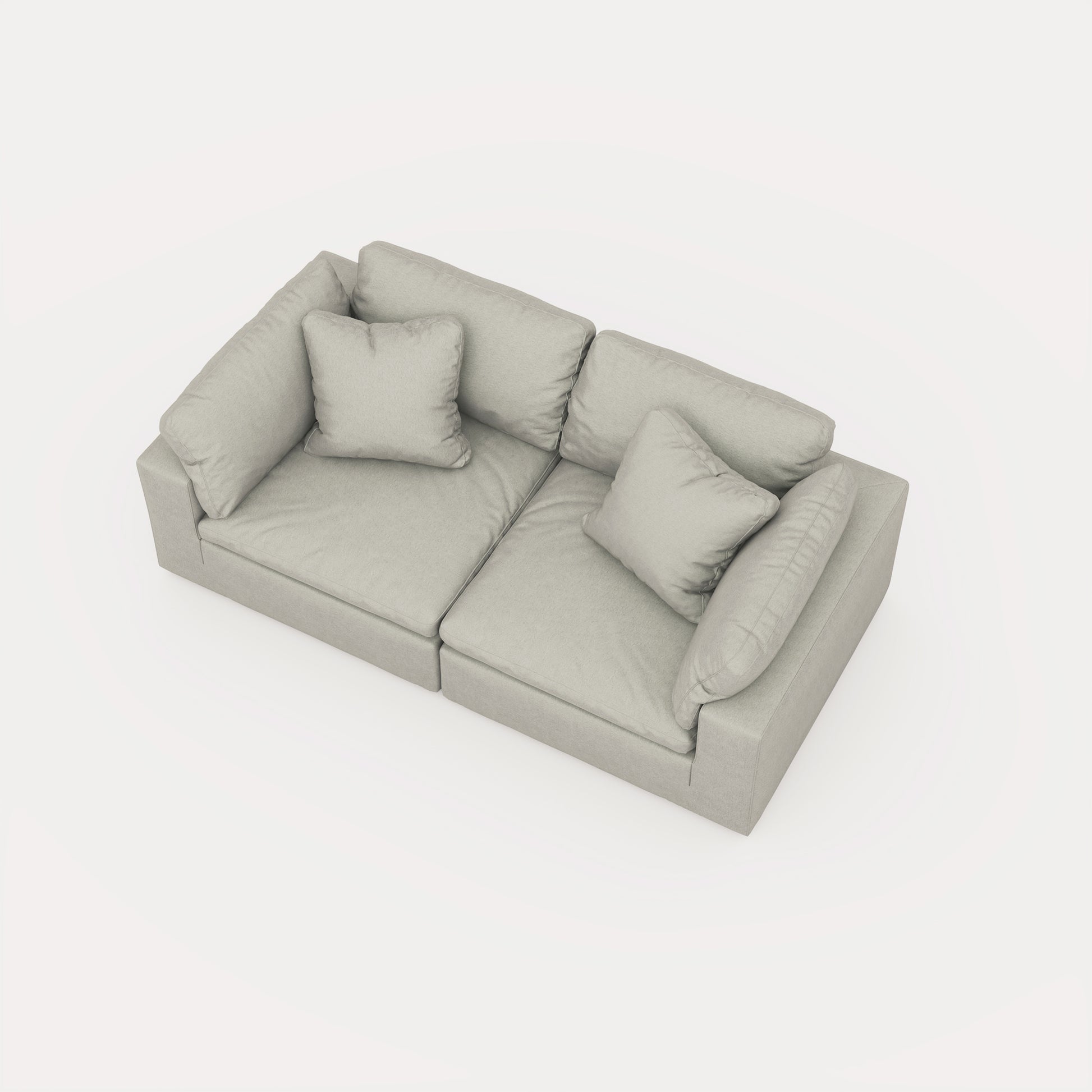 CloudForm™ 2-Seater Modular Sofa | Pearl