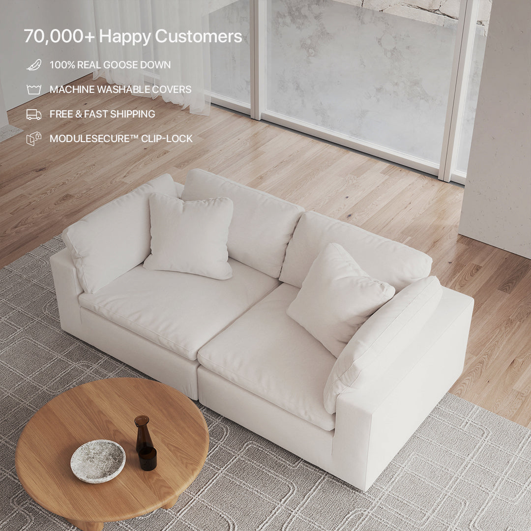 CloudForm™ 2-Seater Modular Sofa | White